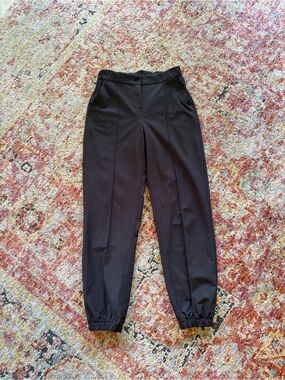 lululemon athletica Black Button-Front Dress Pants
